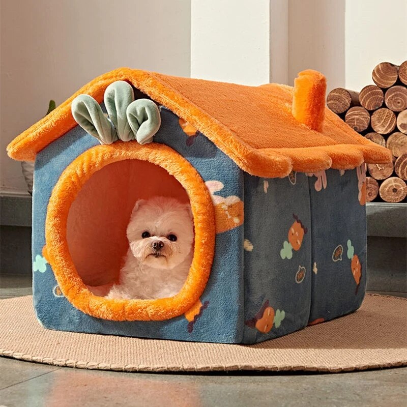 Abnehmbare Hund Haus Welpen Zwinger Haustier Luxus Villa Katze Zelt Nest Geschlossenen Teddy Chihuahua Höhle Kleine Hunde Korb Hund Liefert