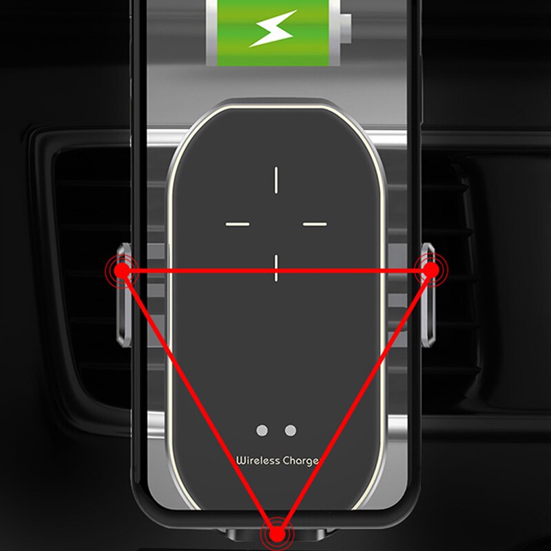 10 W Qi Draadloze Oplader Voor Iphone 11 Pro Xs Max X 8 Samsung S20 S10 Draadloze Snelle Opladen Infrarood automatische Auto Clip Beugel