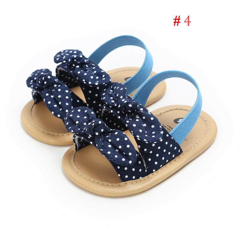2019 Della Principessa Del Bambino Del Bambino Della Ragazza Ruffles Bowknot Sandali Della Spiaggia di Estate Morbida Suola Piatta Scarpe di Cuoio DELL'UNITÀ di elaborazione Del Bambino Sandali Della Ragazza 0 -18 M: Style 4 / 13-18 mesi