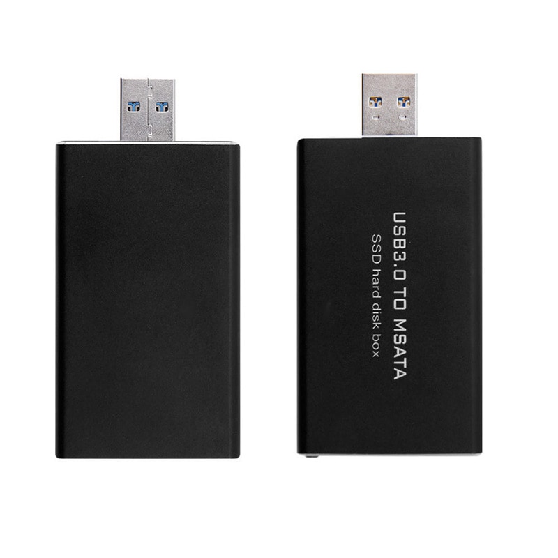 USB 3.0 to mSATA SSD Hard Disk Box Converter Adapter Enclosure External Case 1pc Y3ND