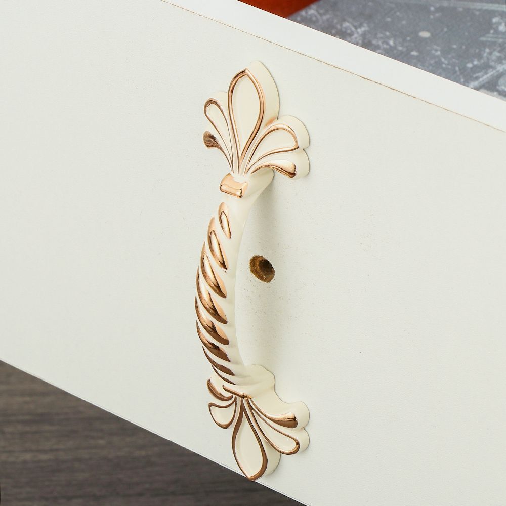 Zinc Alloy Ivory White Cabinet Handles Kitchen Cupboard Door Pulls Drawer Knobs European Furniture Handle Hardware