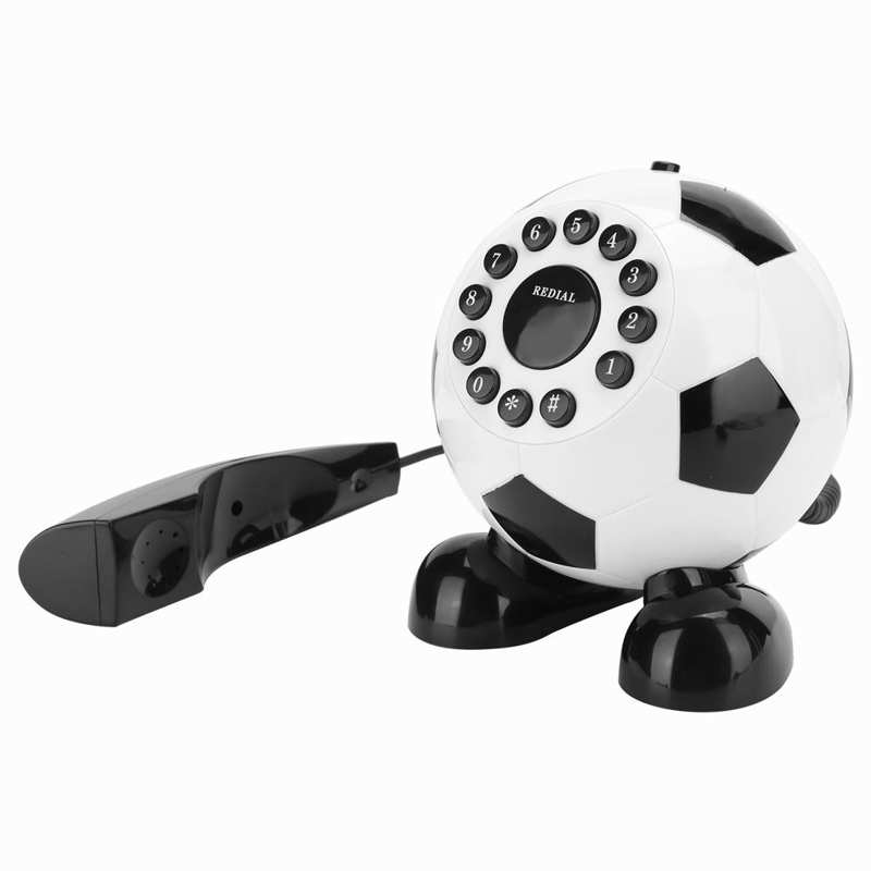 innovativ FußBall Festnetz Telefon Modische Hause Dekoration mit UNS/UK Verdrahtung telefono fijo