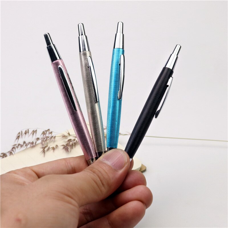 Mini Portable Metal Mechanical Pencil Cute Student Drawing 0.5/0.7mm Short Pocket Pencil Work