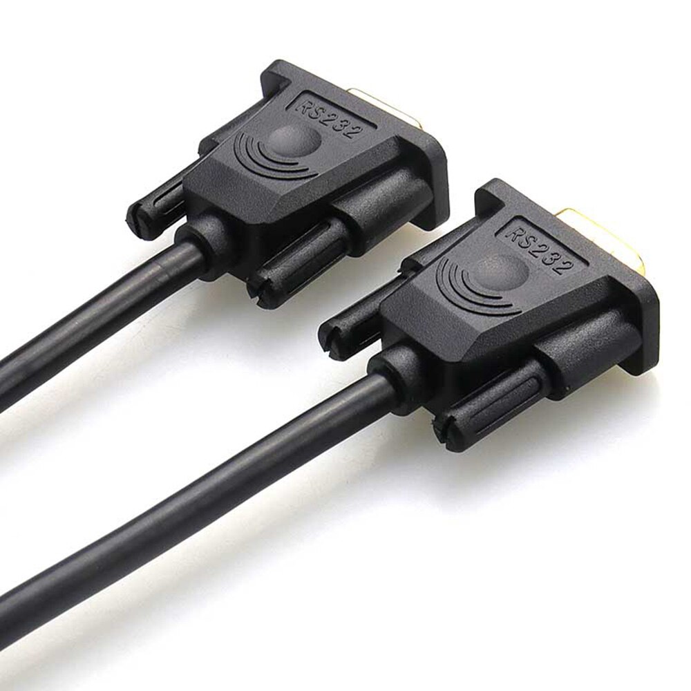 DB9 męnarty na żeńnarty pozłacane kabel przedłużający czysta linia miedziana RS232 9 pinów seryjny przewód przyłączeniowy COM rdzeń z podwójną osłoną