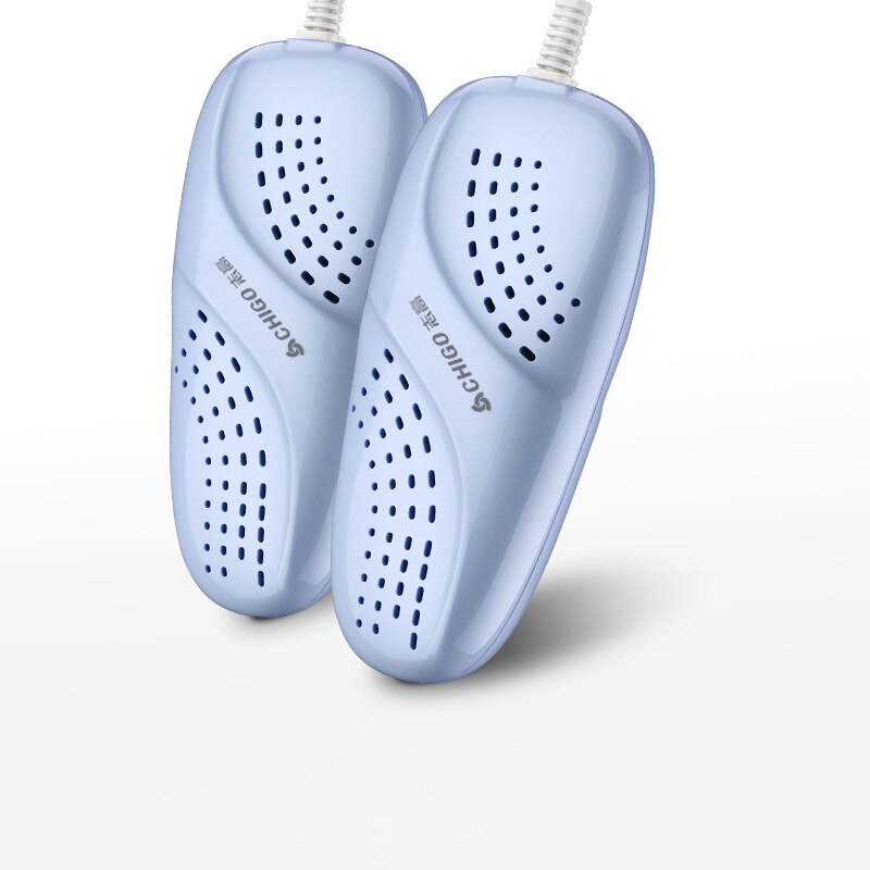 220v elektriske sko tørretumbler lille størrelse børnesko tørretumbler ptc opvarmning konstant temperatur uv sterilisering til børn: Blå farve