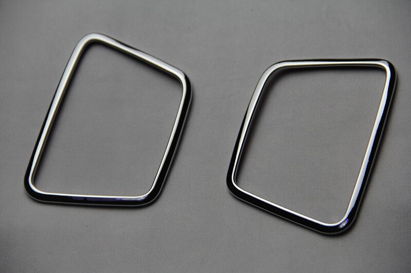 4-Piece Car AC Vent Trim Stickers For Ford Focus MK2 (2005-2013) - Carbon Fiber/Silver Look, Easy Peel & Stick