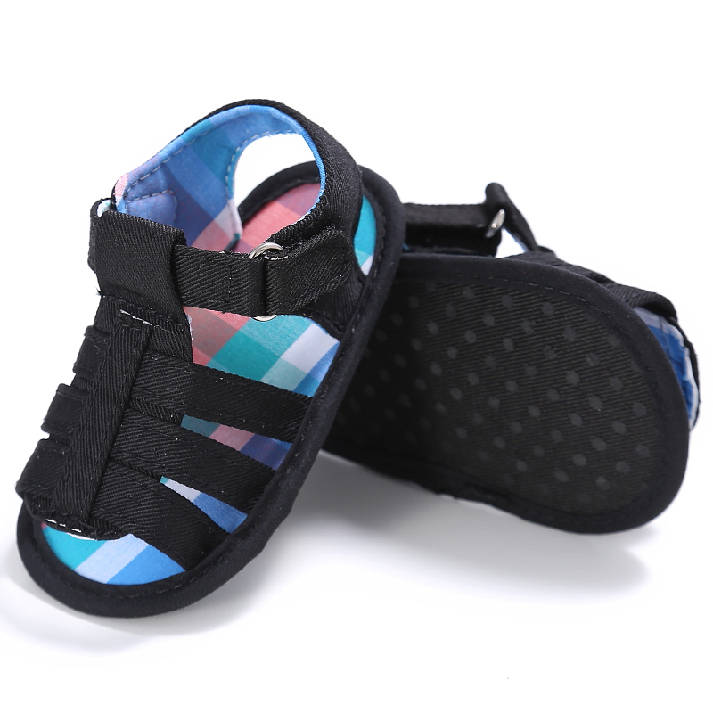 Infant Newborn Baby Boys Soft Sole Sandals Toddlers Summer Canvas Sandal Shoes Cute Baby Boys Shoes 0-18Months