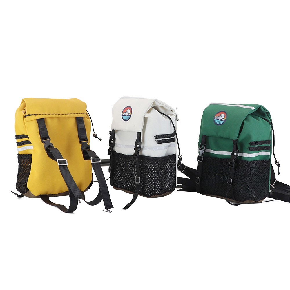 Mochila de simulación, bolsa de almacenamiento de pala, bolsa de equipaje, decoración de bolso para 1/8 1/10 coche trepador de control remoto Axial SCX10 Trax/como TRX4 D90