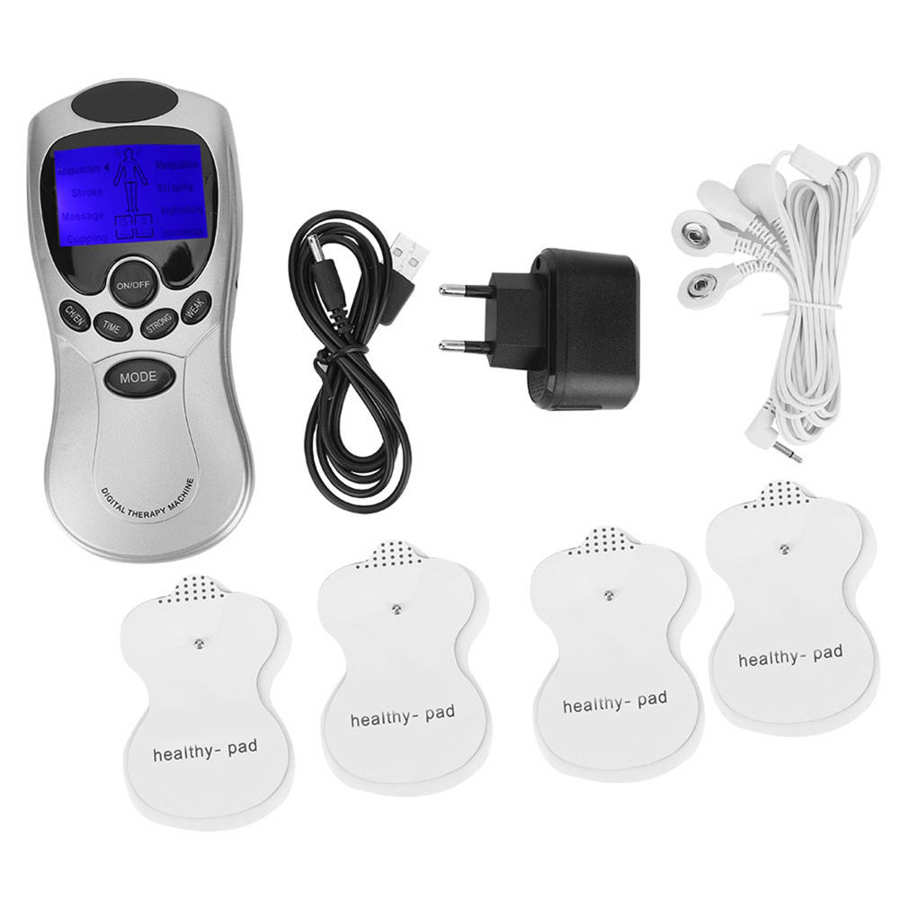 Body Massager Digital Pulse Body Massager Spierstimulator Met Lcd Backlight Scherm Therapie Machine Eu 220V Puls Stimulator