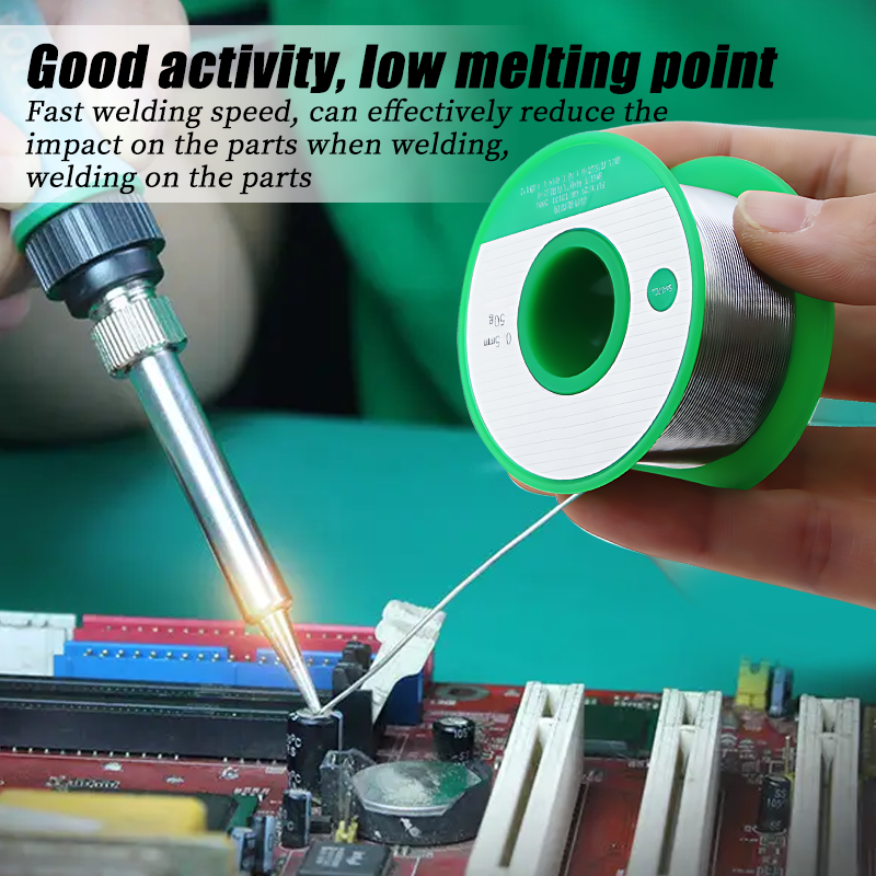 Loodvrij Soldeer Sn99.3/Cu0.7 Hoge Zuiverheid Soldeerdraad Roll voor Elektronische Reparatie Milieubescherming tin Draad Flux