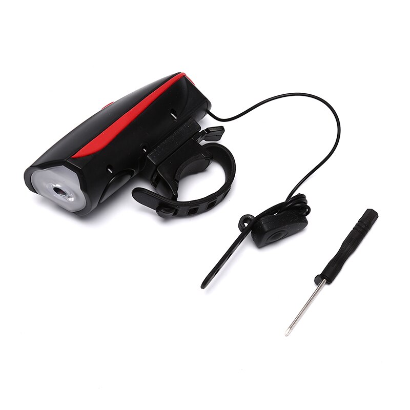 Multifunction Ultra Bright Electric Horn Bike Bell Bicycle Bell 120db/110db Electric Bicycle Horn Alarm Bell Bike Light MTB Bike: red