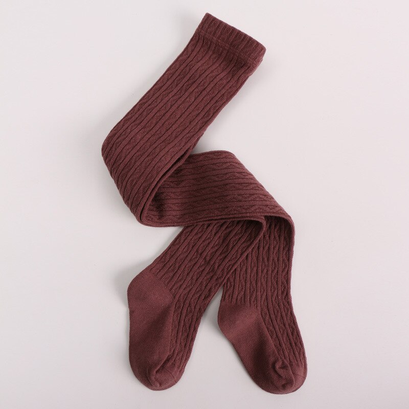 Peuter Baby meisje Kids Winter Warm Panty Kousen Panty Broek 0-6T Baby Meisjes Gebreide Panty: Bruin / 6 to 12m