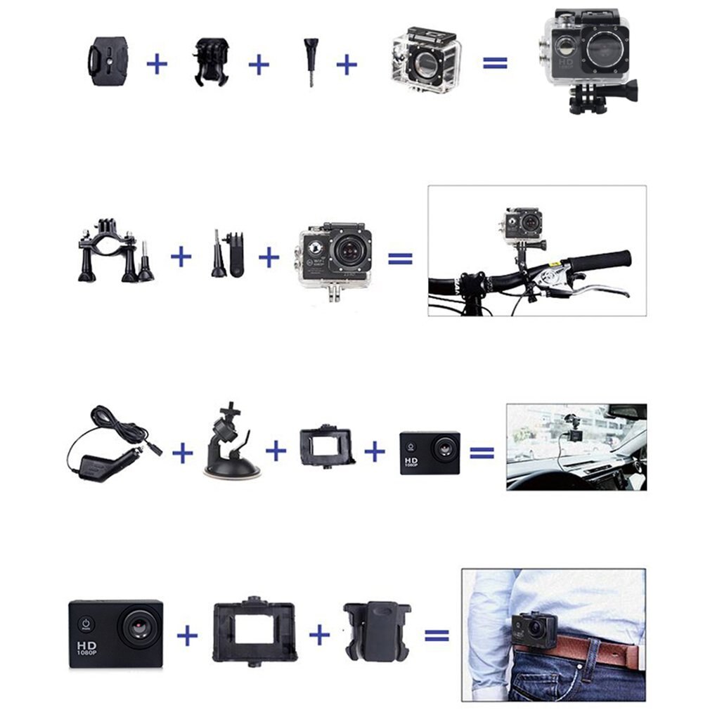 Hd 1081P Waterdichte Sport Camera Draagbare Kleine Scherm Camera Auto Dv Video Camera Actie Camcorder