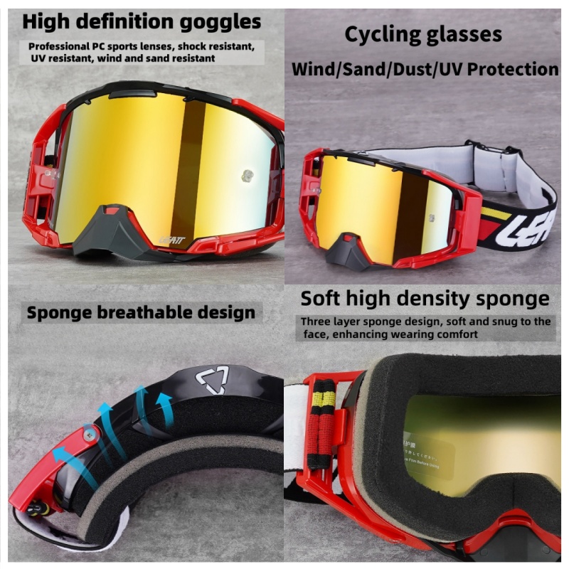 Leatt 6.5 ultra hd anti-dug brille clarity motocross enduro cykling moto dirt bike mtb riding solbriller hd sportsbriller