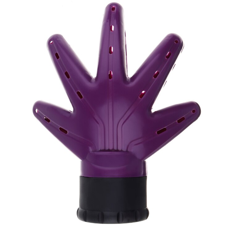 Diffuseur de cheveux en plastique en forme de main Salon de coiffure accessoires de sèche-cheveux pour cheveux bouclés créer des cheveux moelleux: Purple