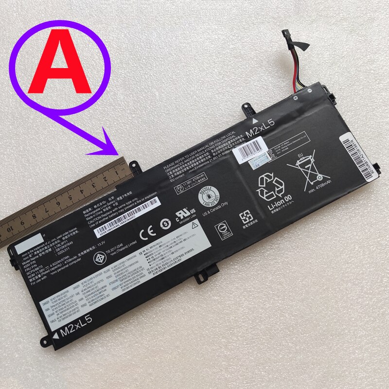 Original L18M3P71 L18L3P71 SB10K97649 SB10K97650 02DL011 02DL012 Laptop Battery For Lenovo ThinkPad T590 P53S T15 P15s Gen 1st: L18L3P71   10.5cm