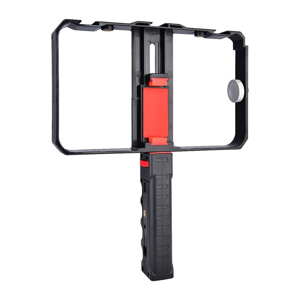 Smartphone Clip Video Camera Cage Stabilizer Film Making Rig Stand Mobile Phone Holder Hand Grip Bracket Support Mount