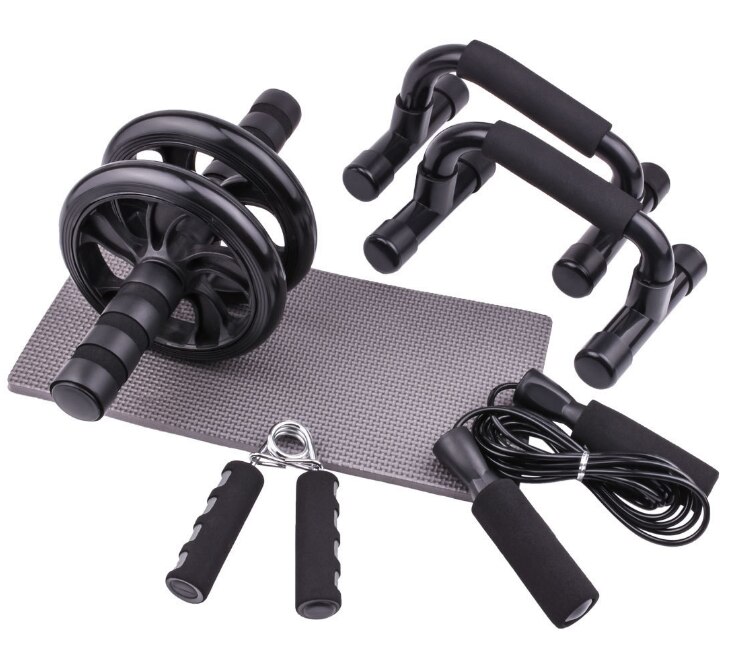 AB Power Wheels Roller Machine Push-up Bar Stand Exercise Rack Workout Home Gym Fitness Equipment Abdominal Muscle Trainer: Auburn