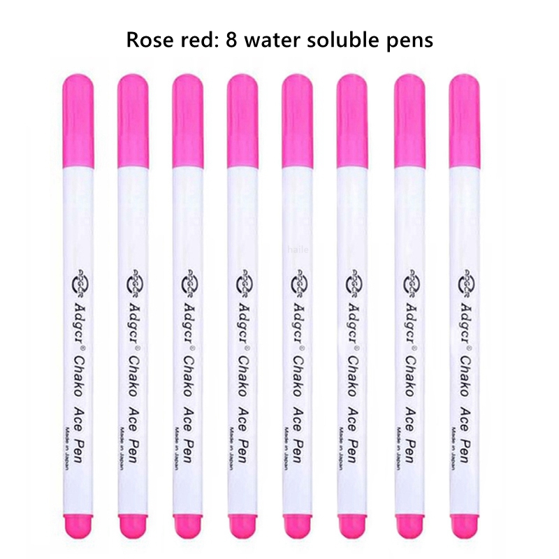 Haile Fabric Markers Fade Out for Drawing Lines Disappearing Marker Pens Patchwork Fabric PP Multi Purpose DIY Craft Sewing Tool: light green