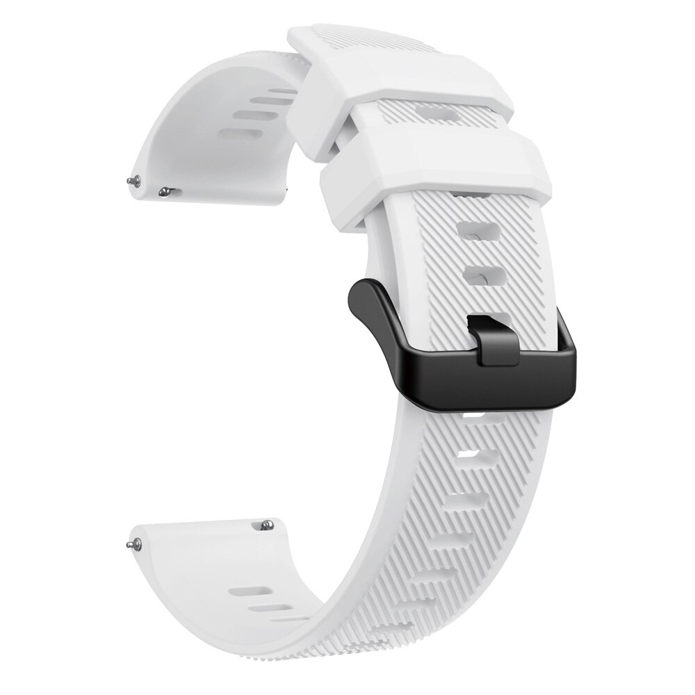 Voor Huami Amazfit GTR2 2e Gtr 47Mm Strap / Amazfit Stratos 2 3 Quick Release Siliconen Band Armband Horlogebanden polsband Correa: White
