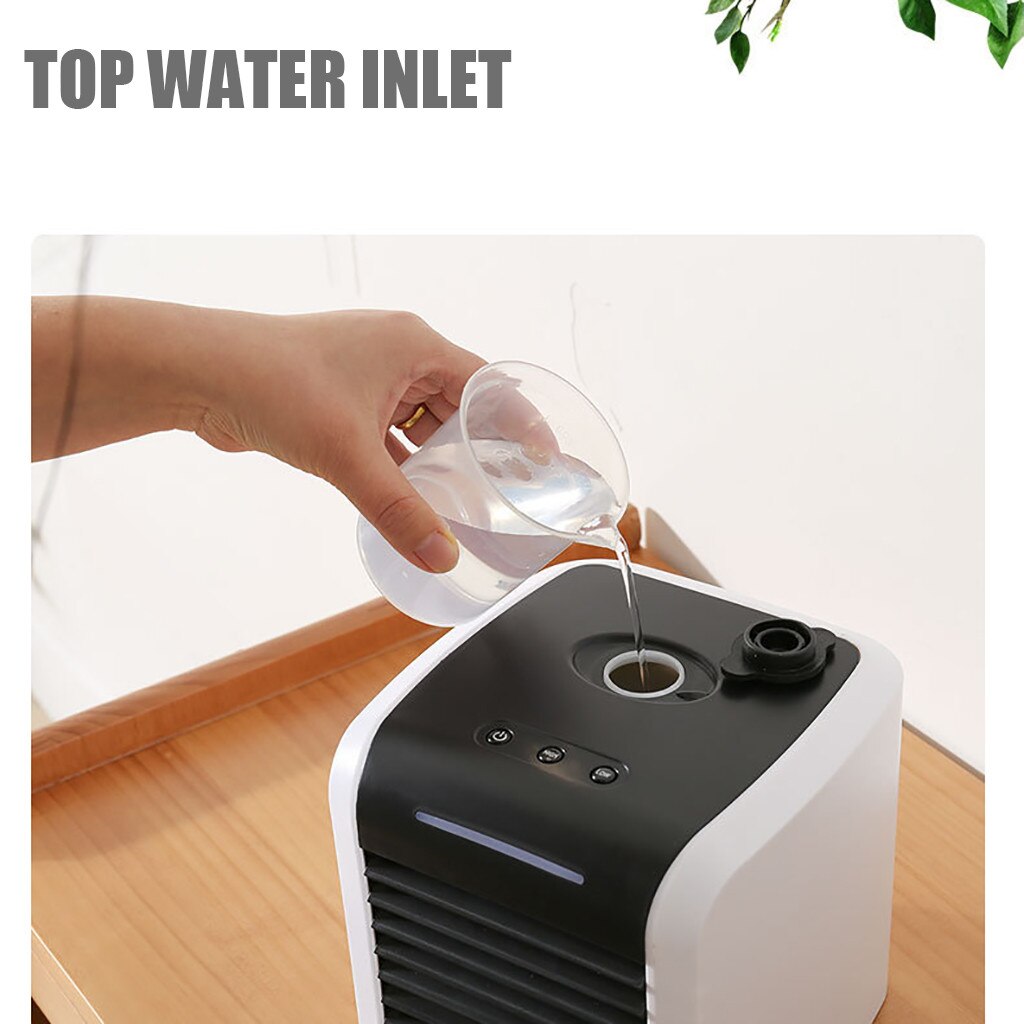 Mini Portable Air Conditioner Fan Personal Space Cooler USB Mini Portable Air Conditioner Humidifier Air Cooler Upgraded Mute #Z