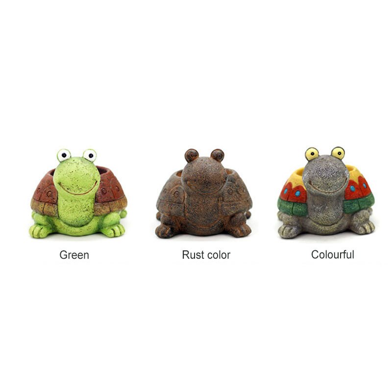 Animal Shaped Cartoon Flower Pot Cute Turtle Vase Pot Home Decoration for Succulent Plants Office Ornament Desktop Animal Vase