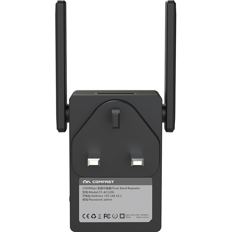 STATI UNITI REGNO UNITO Spina di UE Wireless Wifi Ripetitore Wifi Range Extender Router Amplificatore di Segnale WiFi 2.4G 1200mbps WIFI Ripetitore repetidor Wifi