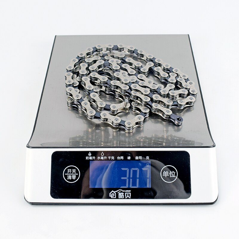 F80 bicycle chain silver 8 speed 116L bike chain 24 speed solid paltes mountain road bike chains 8S ultralight 307g boxed