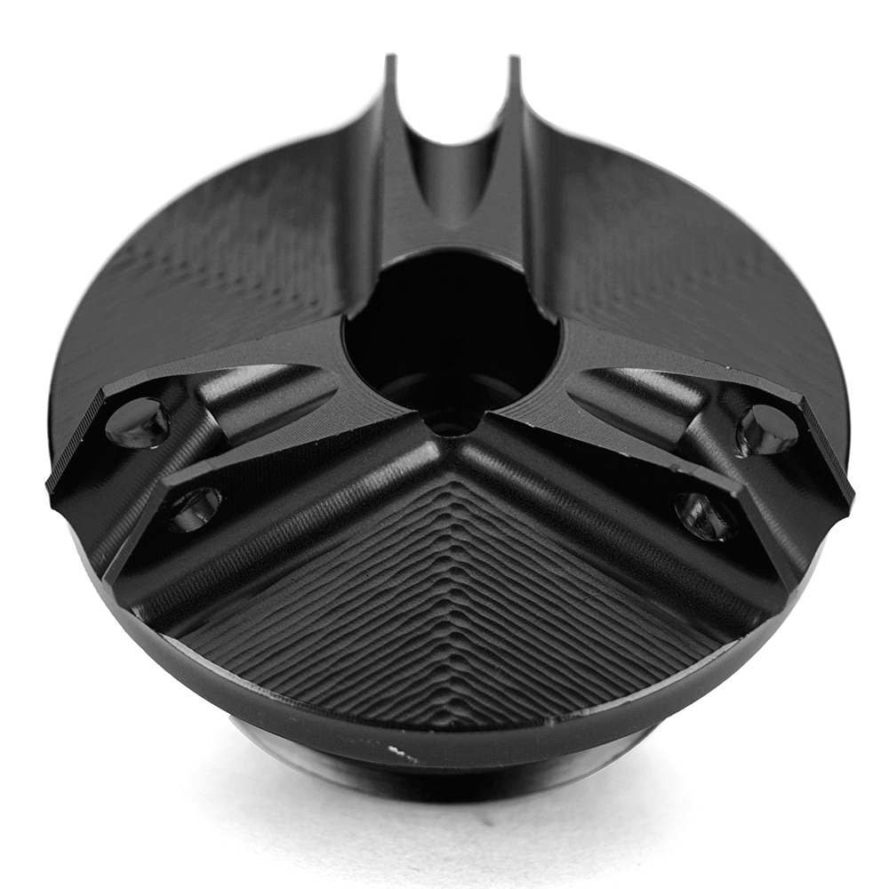 Tapa de filtro de aceite de motor, tapa de tornillo de perno de tapón de drenaje, accesorios de motocicleta para Yamaha YZF R1 R3 R6 XT660Z XT1200Z SUPER TENERE: Negro