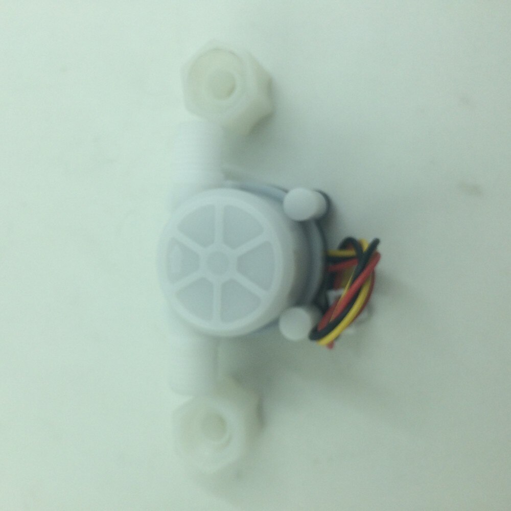 2 stk vannstrømssensor bryter meter teller indikator 0.3-6l/ min  dc3-24v ro kaffemaskin vannrenser flowmeter f= 73* ql/min