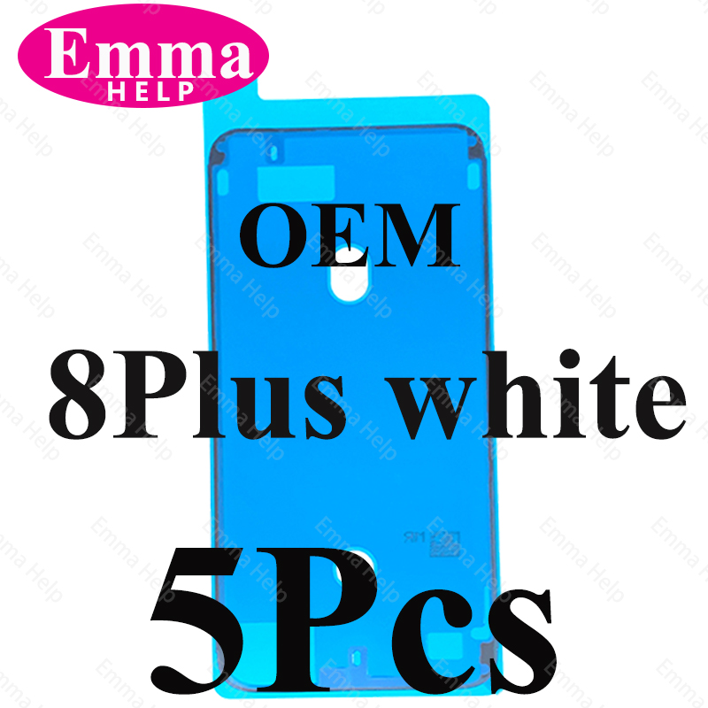 Adhesivo adhesivo impermeable OEM para iPhone 11, 12, 13 Pro Max X XR XS 7 8Plus, pegamento precortado, marco LCD, cinta de pantalla, sello de bisel, 5 uds.: Rojo