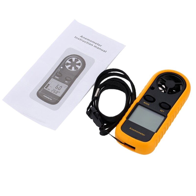 Digital GM816 LCD Digital Handheld Wind Speed Gauge Meter Measure Anemometer Thermometer