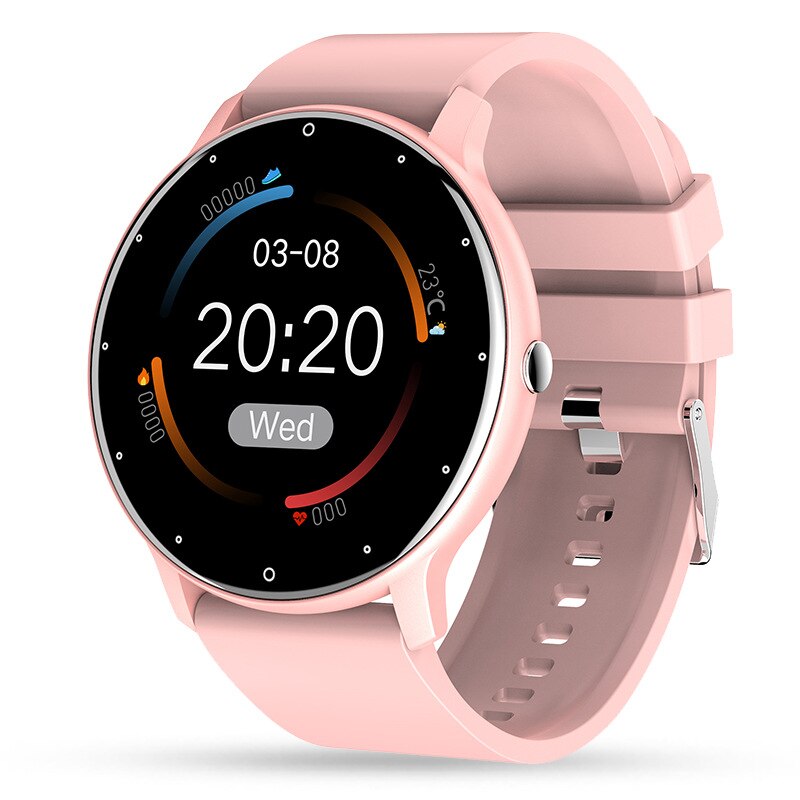 neue Männer Clever Uhr Frauen Herz Bewertung Blutdruck Multifunktionale Damen Sport Uhr IP67 Wasserdichte Smartwatch: Rosa