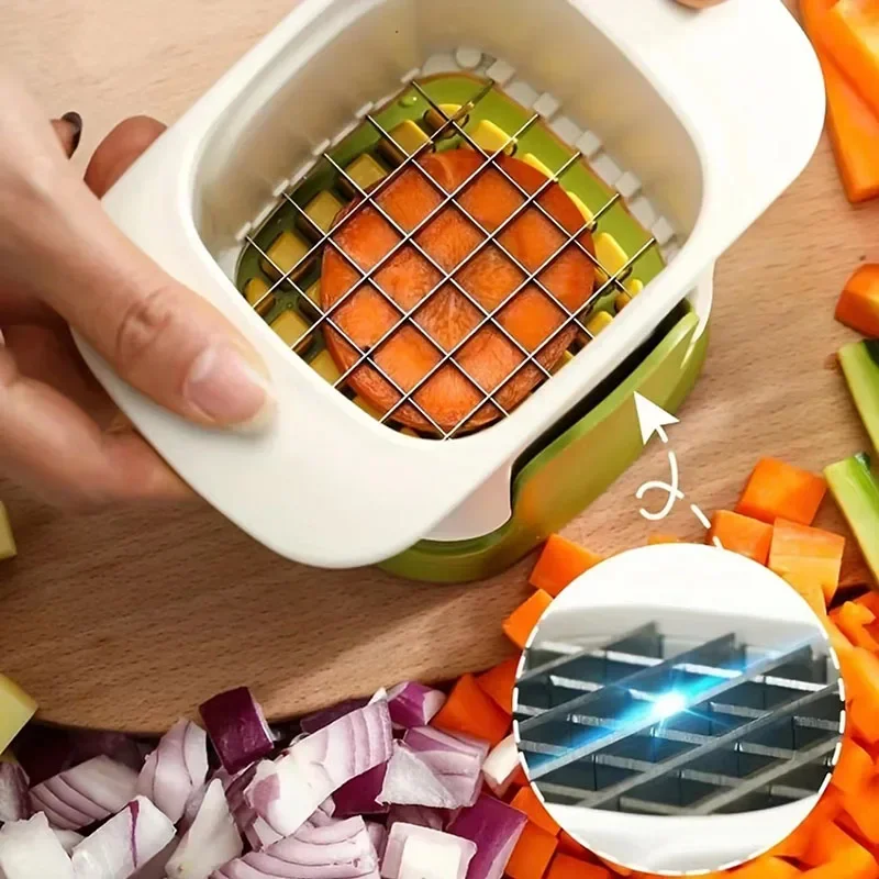 Groentenhakker Uienhakker Handvat Voedselrooster Voedselhakker Keuken Groentesnijder Dicer Gesneden Aardappelversnipperaar