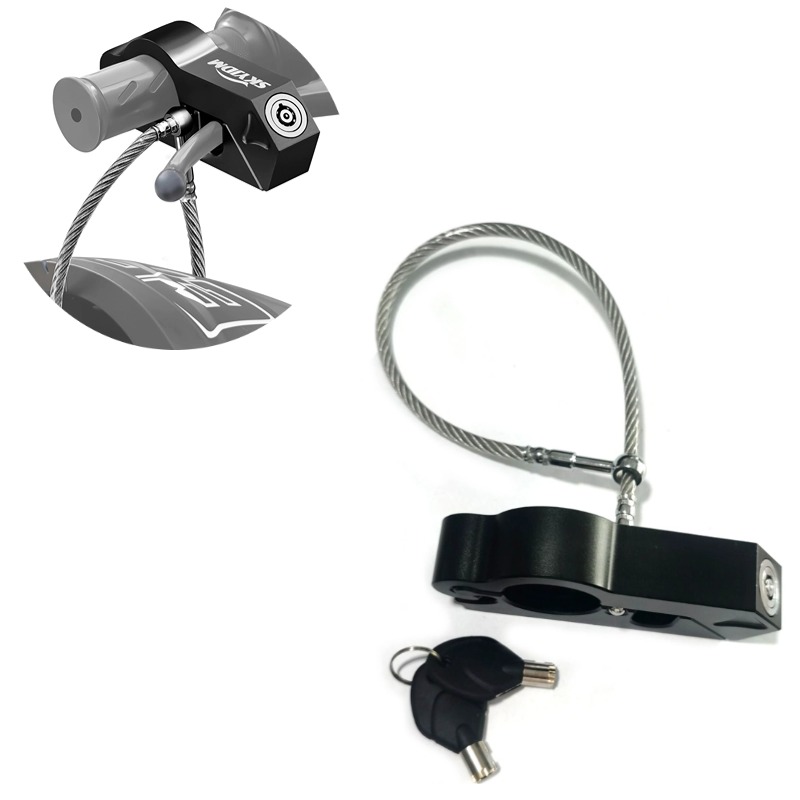 Motorrad Lenker Schloss Anti-Diebstahl-Schloss Lenker Brems griff fest sperren Imitiert stehlen sperren Zugstange ATV Schmutz Straße Fahrräder