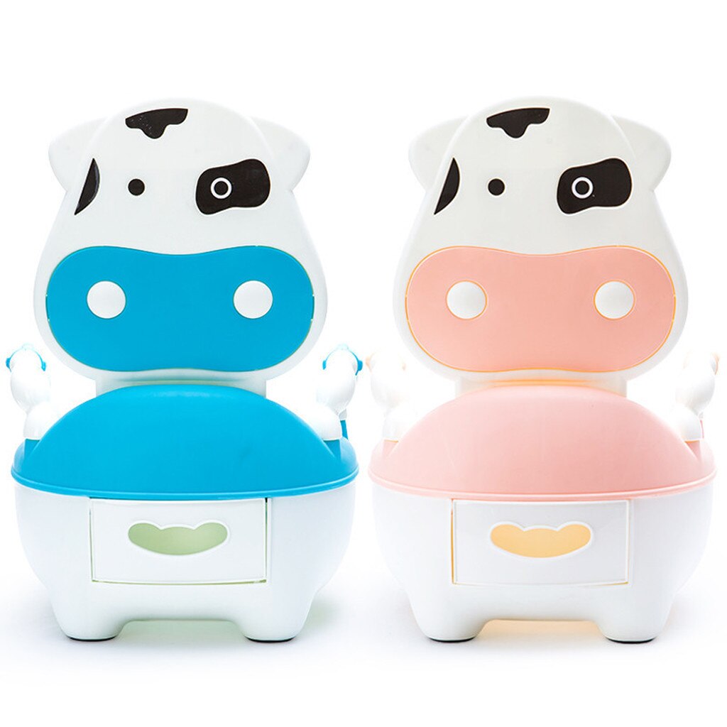 Draagbare Baby Leuke Koe Toiletbril Pot Voor Kinderen Zindelijkheidstraining Seat kinderen Potje Baby Wc Kom Pot Training potje Wc