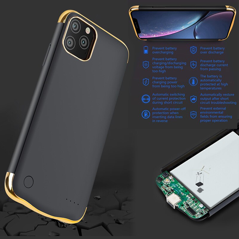 10000mAh Slim etui na baterie do iPhone 11 11 Pro 11 Pro Max ładowarka do akumulatorów Power Bank etui do ładowania iPhone 11 Pro
