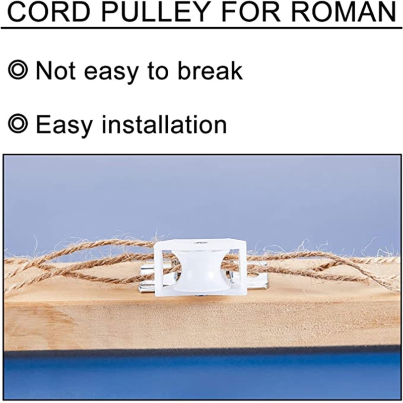 Poulie de cordon de quincaillerie de draperie, verrou de fenêtre pour store, accessoires de remplacement de volet roulant pour ombrage romain, 101A, 4 pièces