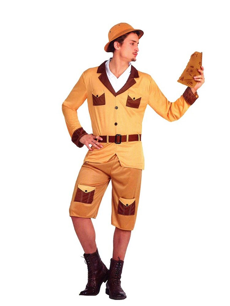 atosa disfraz de explorador talla m hombre adulto para fiestas, carnaval, despedidas