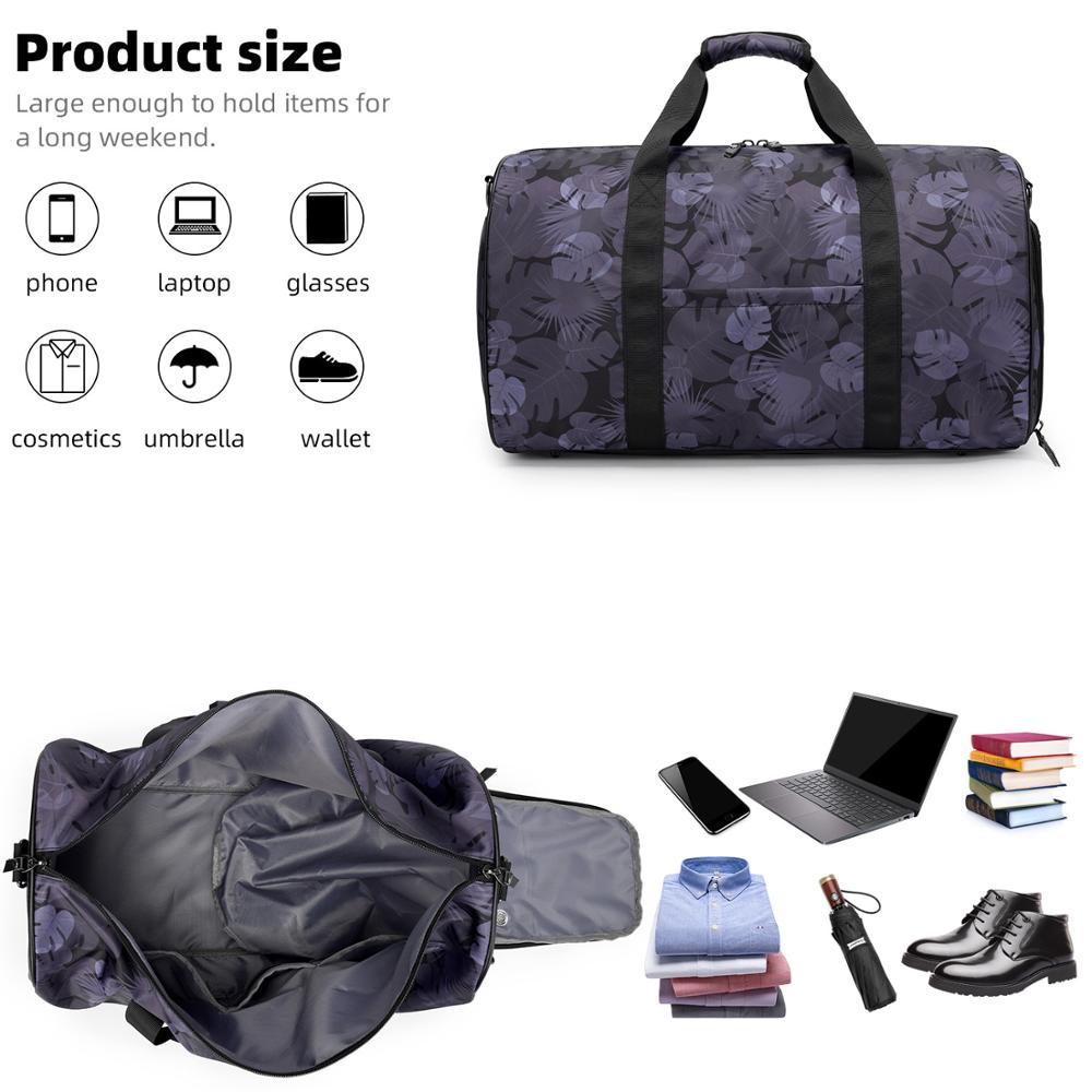 Vrouwen Bagage Handtas Grote Capaciteit Bloemenprint Vrouwen Reistas Tote Duffle PT797