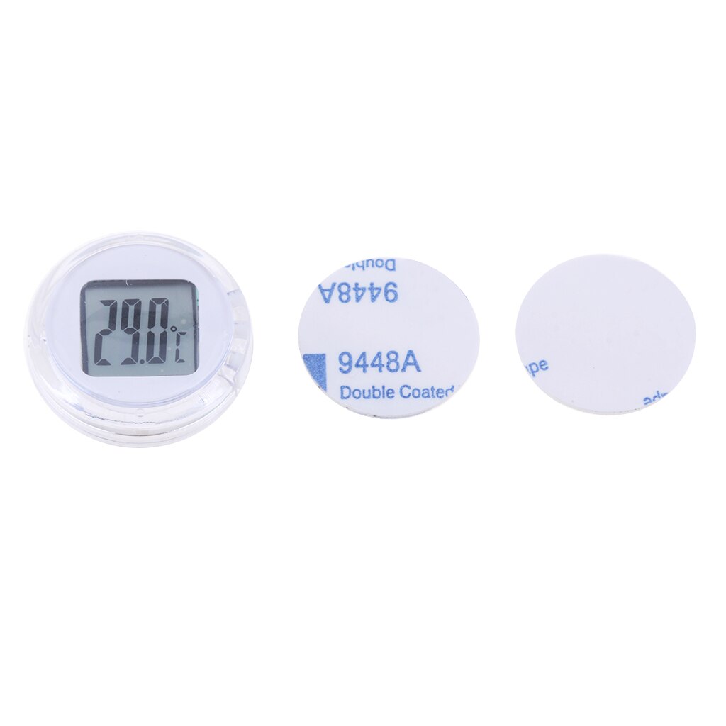 Motorcykel elektronisk temperaturmåler mini digitalt termometer: Hvid