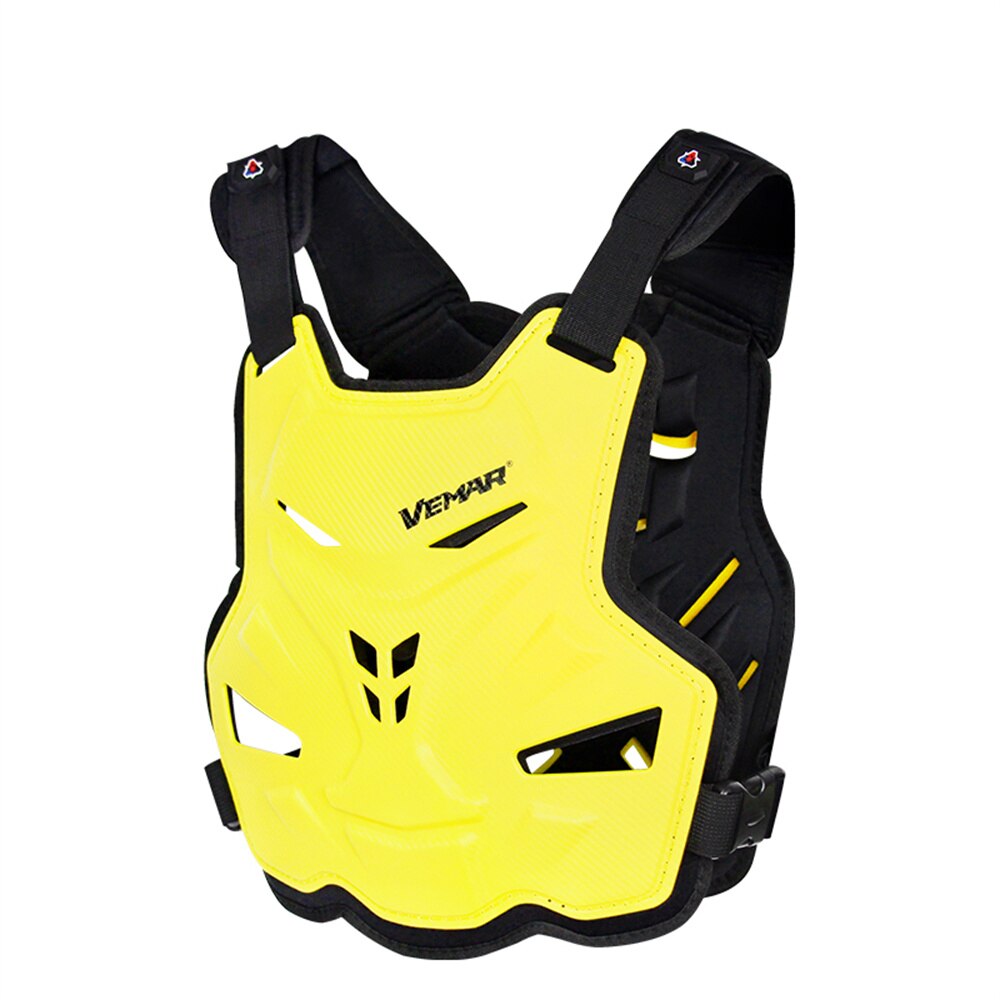 VEMAR Chest Protector Motorcycle Protection Body Armor Motocross Goods Vest Clothing Back Pitbike Equipment Gear Armour: Yellow
