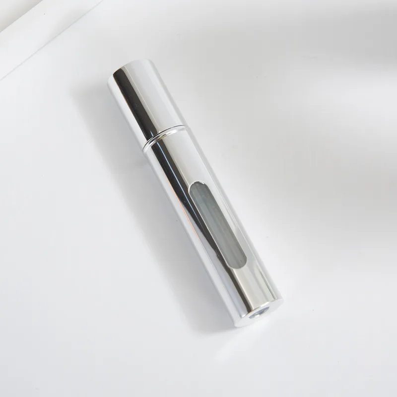 8/10 ml Mini Tragbare Nachfüllbare Parfüm Flasche Zerstäuber Pumpe Aluminium sprühen Flasche Kosmetische Behälter Reise machen-hoch-Werkzeug: Orange