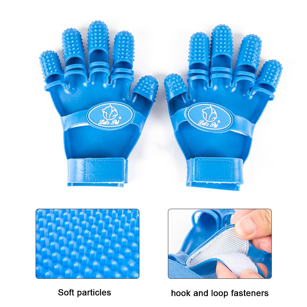 Verzorgingshandschoen voor honden en katten, siliconen massagebad, haarborstel, kattenhandschoenen, massagekam, reiniging, ontwarring, huisdieraccessoires