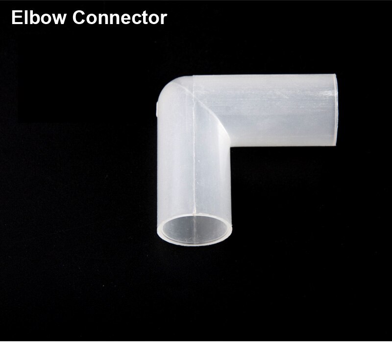 NuoNuoWell Inner Diameter 20mm Pipe Connector PVC Translucent Pipe Joints Rain Pipe Accessories Tee Elbow Connectors 2pcs-Pack: Elbow