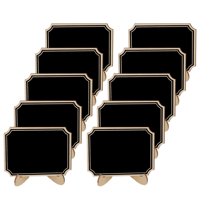 10pcs/Lot Lace shape Wooden mini blackboard Message boardFor Wedding Party Decorations chalkboards