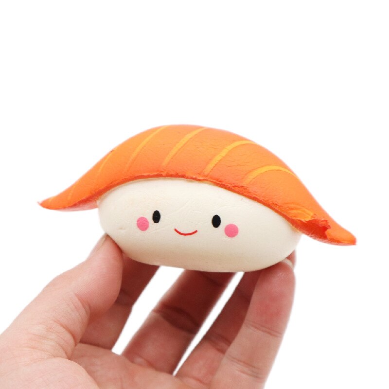 Cute Squishies Slow Rising Jumbo Soft Scent Bread Toys Mini Kawaii Stress Relief Anti Stress Squeeze Toys For Kids #DS: salmon