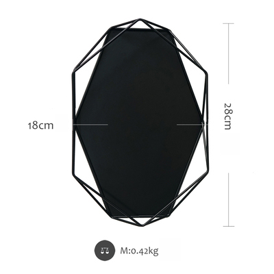 SWEETGO Polygon glas Kasten für kuchen tisch lagerung inhaber Nachtisch Gestelle Durcheinander Rand fällen schmuck Anzeige Tabletts: Hexagon