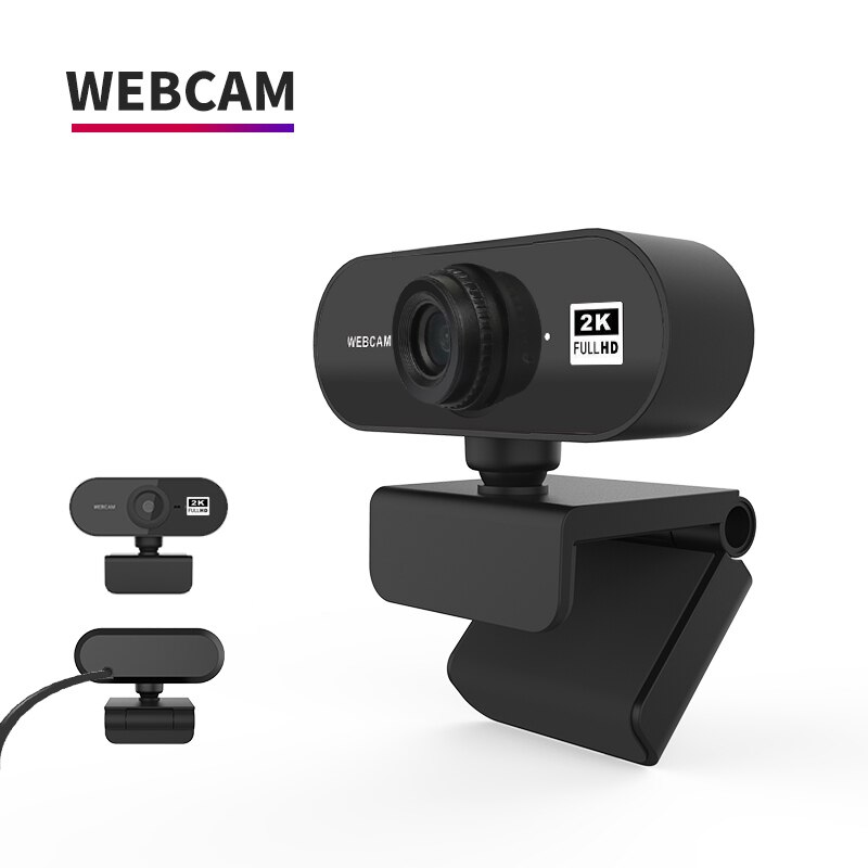 Auto Focus 2K Webcam Built-in Microphone High-end Video Call Camera Computer Camera Peripherals Web Camera For PC Laptop