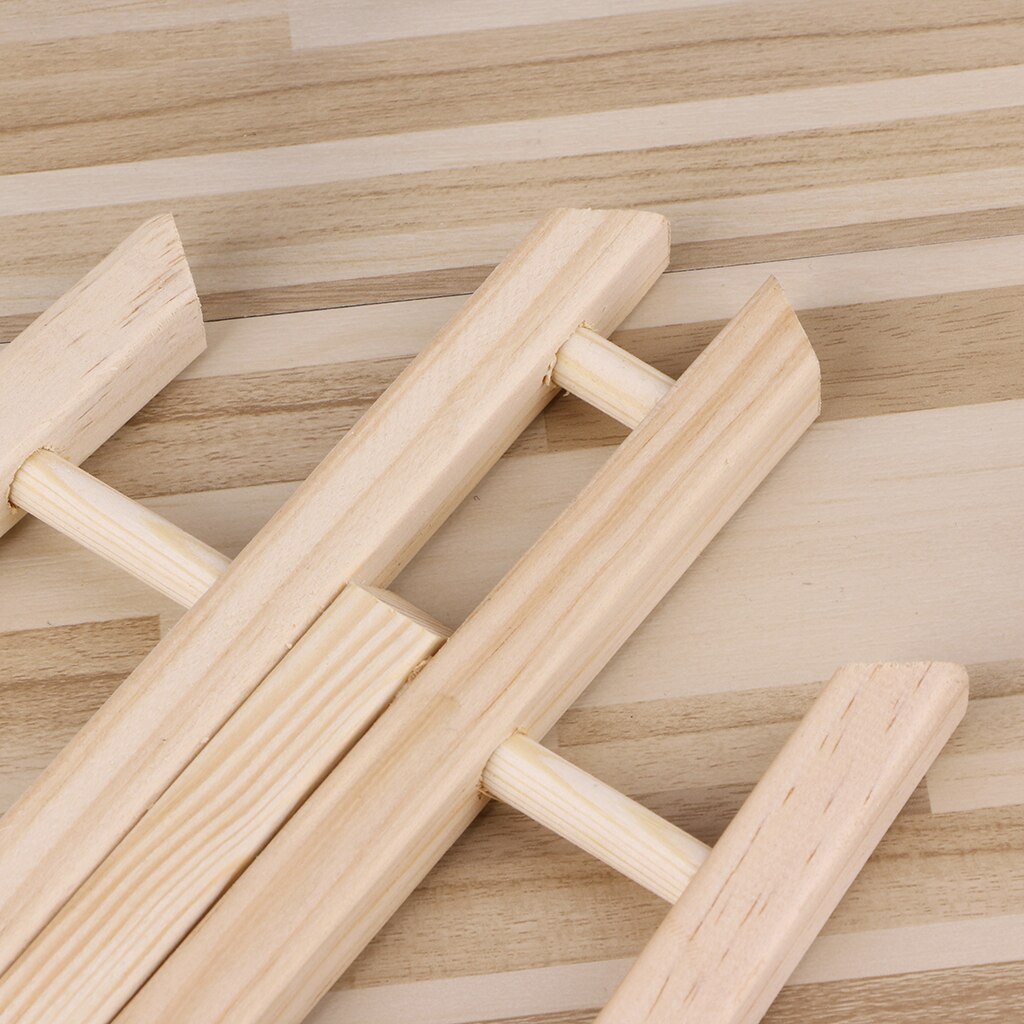 Desktop Easel Foldable Display Stand Wooden Tripod Easel 2 Sizes for Art Painting Wedding Photos Small Signs Artworks